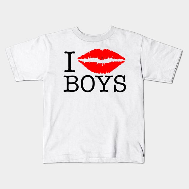 i kiss boys Kids T-Shirt by chromatosis